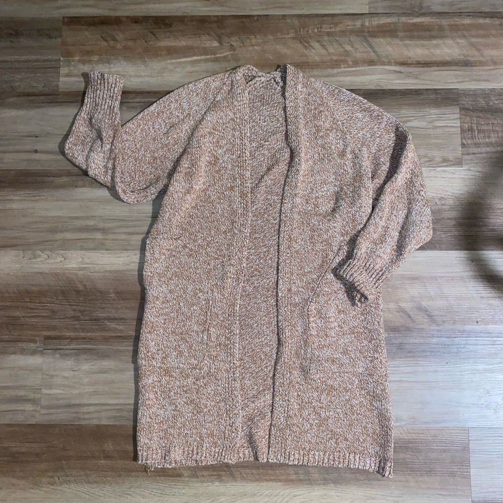 Women's Brown/Orange Sweater Cardigan